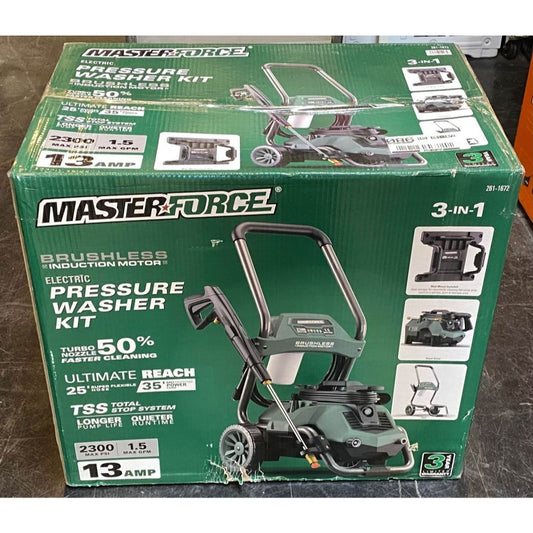 Masterforce 2300 PSI 1.5 GPM 13-Amp Corded Electric Pressure Washer