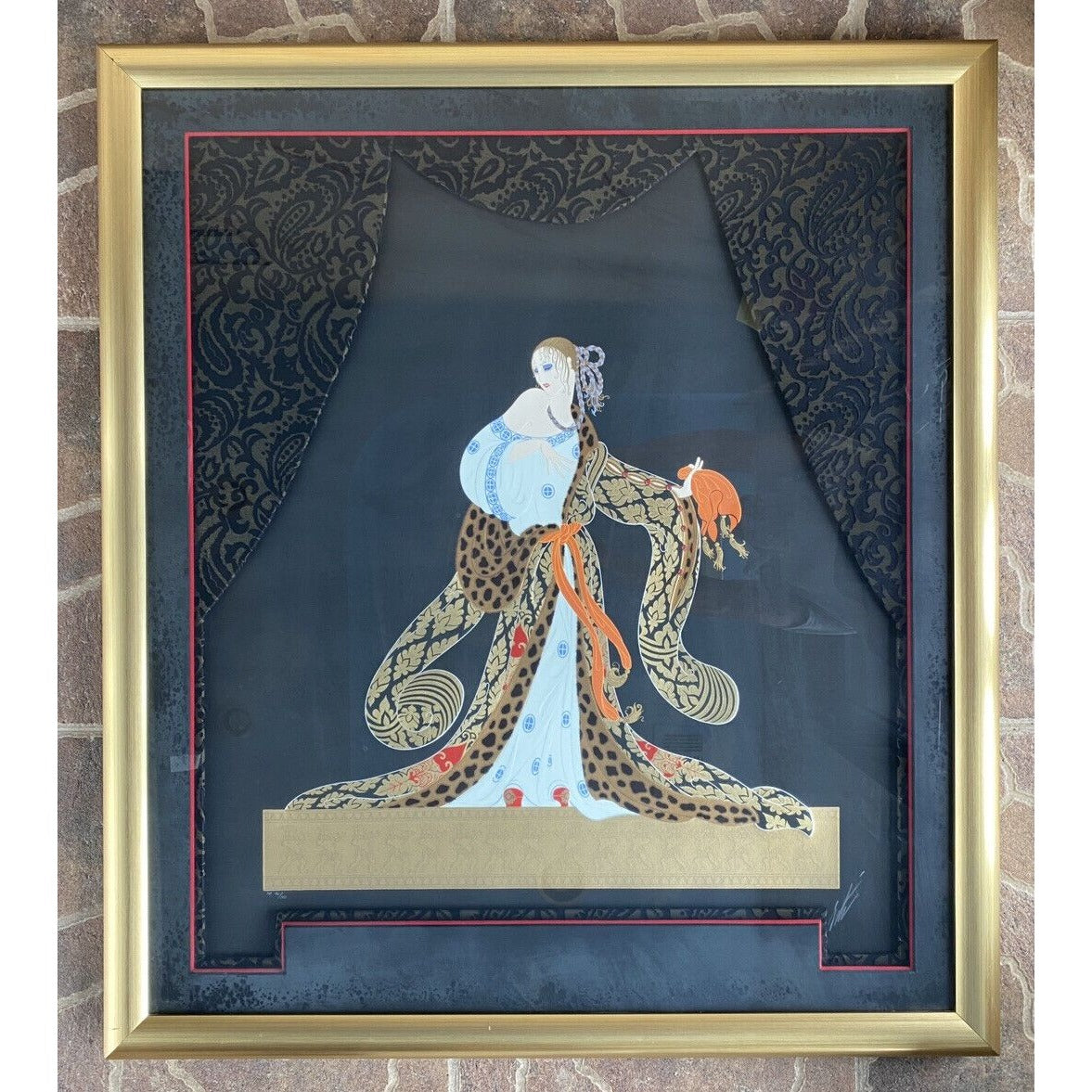Erte Romain de Tirtoff Large Embossed Rigoletto Serigraph Signed AP Out of 50