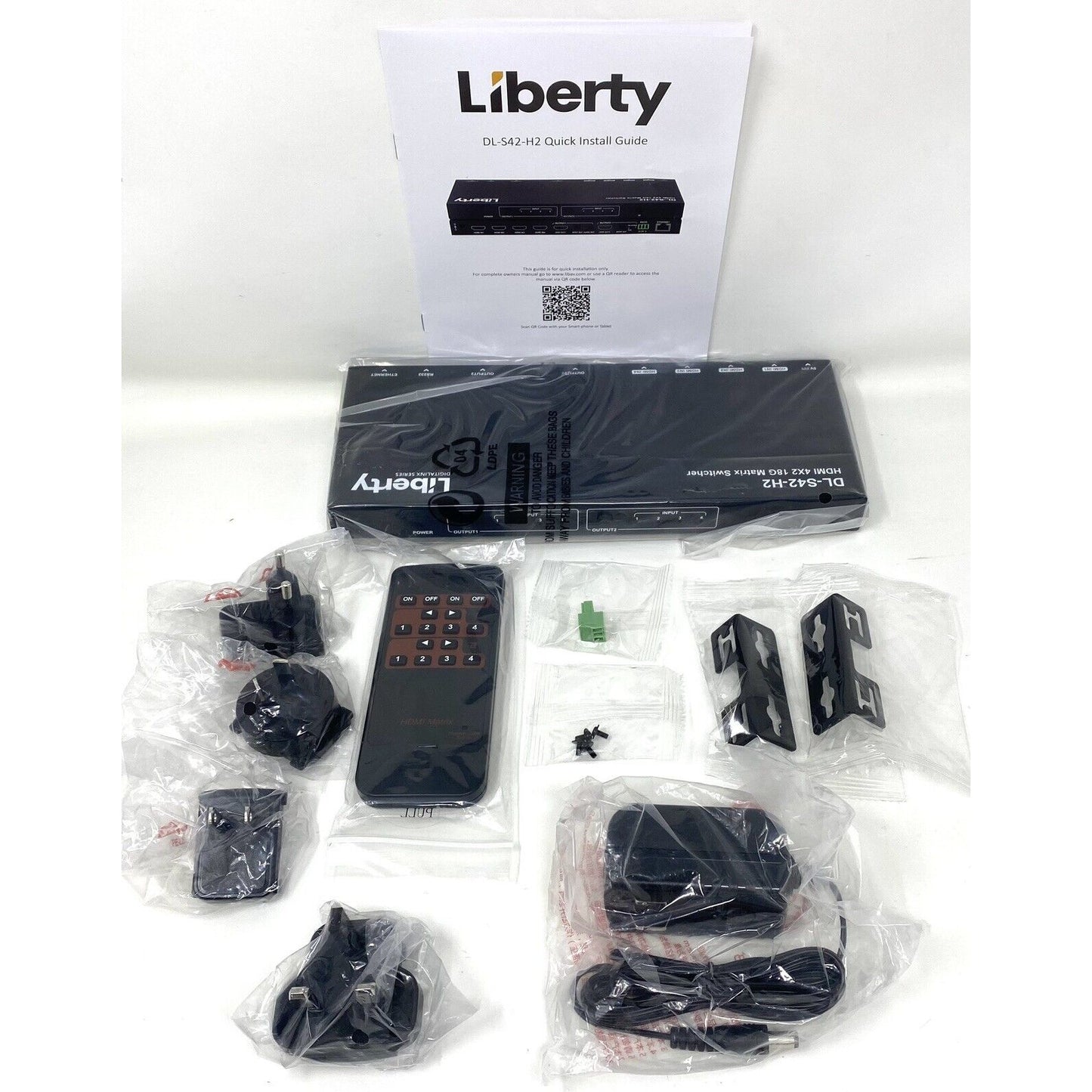 Liberty Digitalinx DL-S42-H2 4x2 HDMI 2.0 Matrix Switch w/ARC