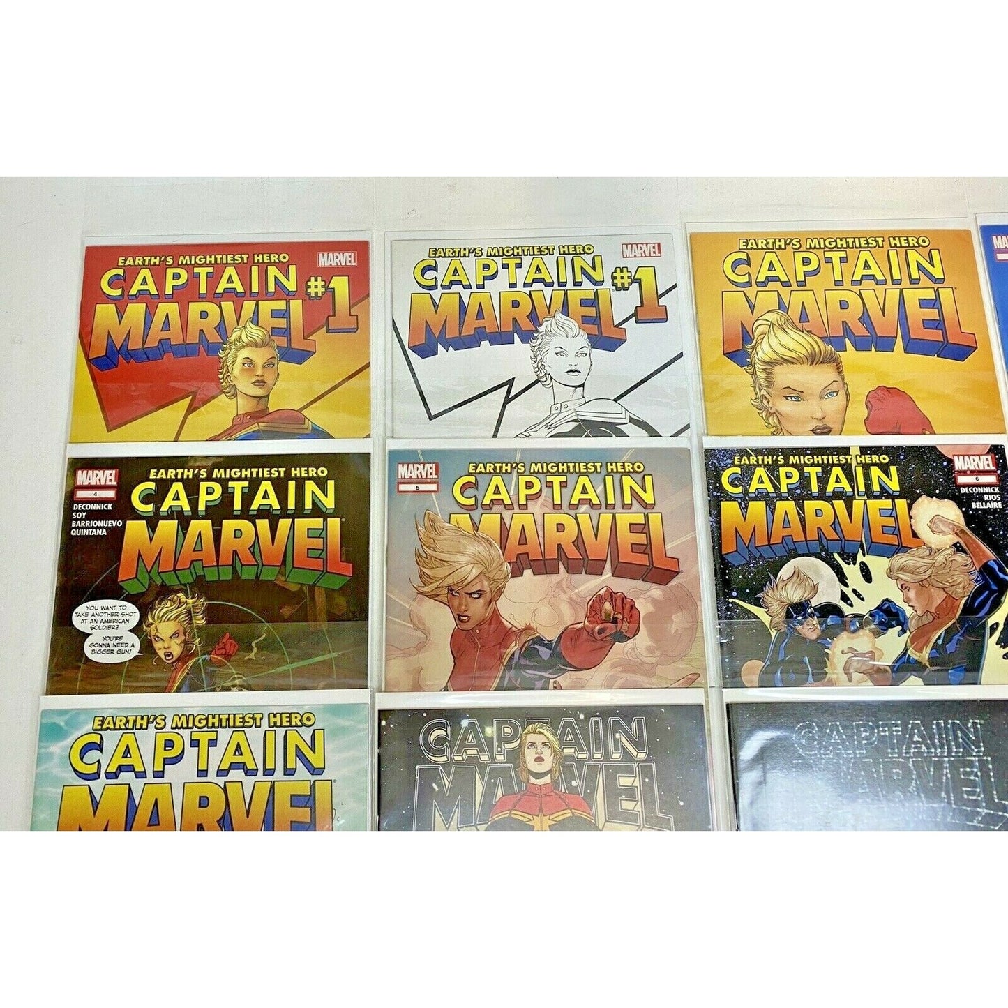 Marvel Comics - Earth's Mightiest Hero: Captain Marvel #1-12 + Variant & Doubles