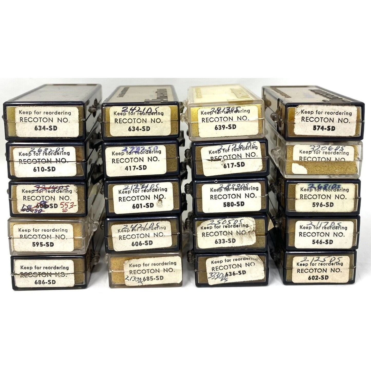 READ - Lot of 20 Recoton Diamond Sapphire Needles for Stereo LP/78