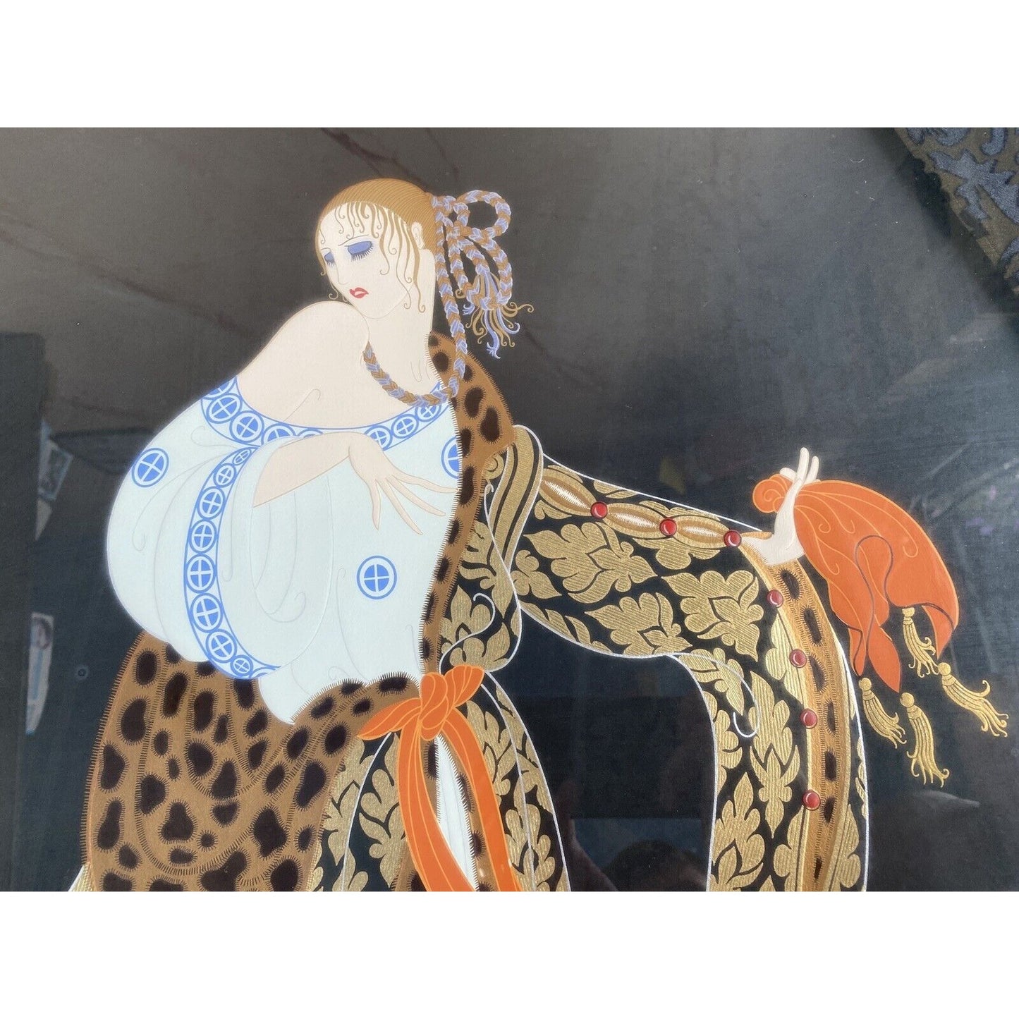 Erte Romain de Tirtoff Large Embossed Rigoletto Serigraph Signed AP Out of 50