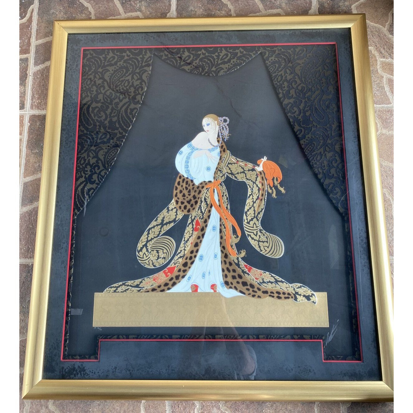 Erte Romain de Tirtoff Large Embossed Rigoletto Serigraph Signed AP Out of 50