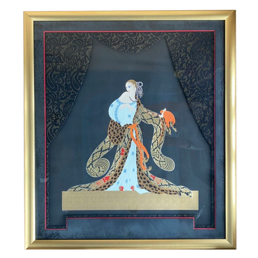 Erte Romain de Tirtoff Large Embossed Rigoletto Serigraph Signed AP Out of 50