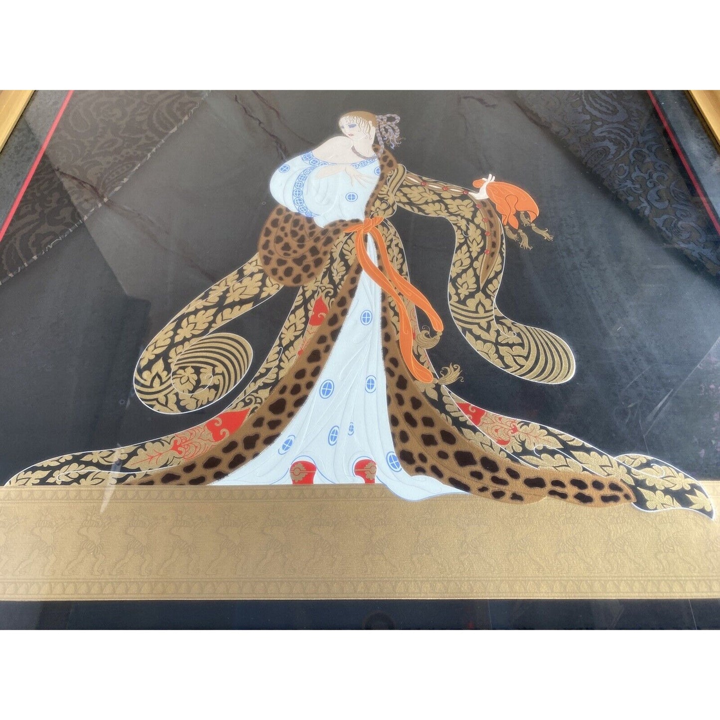 Erte Romain de Tirtoff Large Embossed Rigoletto Serigraph Signed AP Out of 50