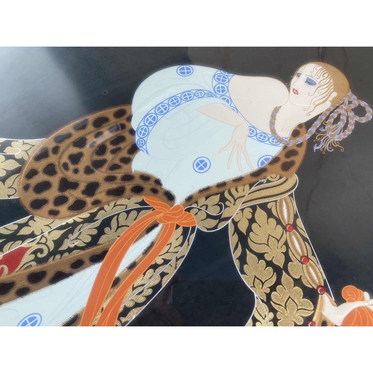 Erte Romain de Tirtoff Large Embossed Rigoletto Serigraph Signed AP Out of 50
