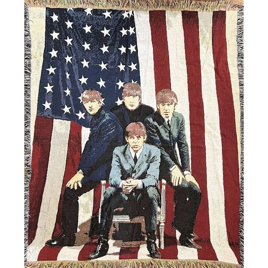 Vintage The Beatles Throw Blanket - 53×65