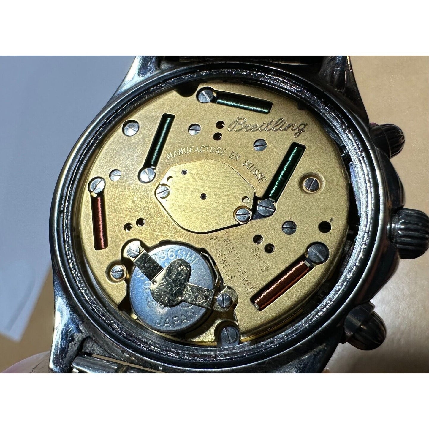 PARTS OR REPAIR Breitling B53011 Sirius Perpetual Chrono 18K & Steel Men's Watch
