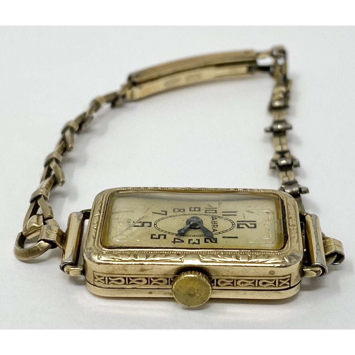 1938 Vintage Abra Geneva 10K Gold Filled 15 Jewel Swiss Wind Up Ladies Watch