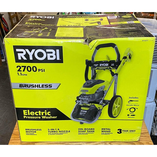 RYOBI RY142711 - 2700PSI 1.1GPM Cold Water Corded Electric Pressure Washer