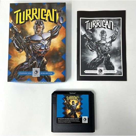 Sega Genesis Turrican Video Game Complete