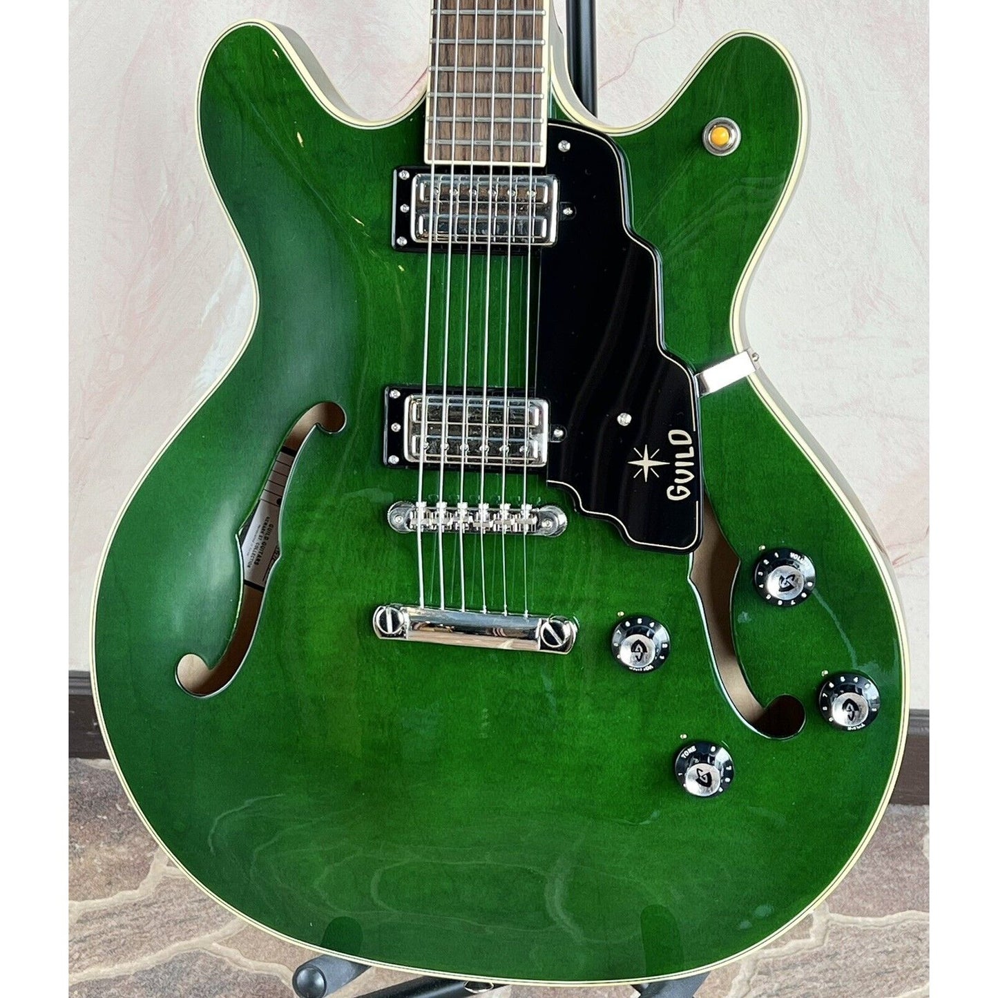 Guild Starfire SF IV ST Maple Semi Hollow Body Electric Guitar - Emerald Green