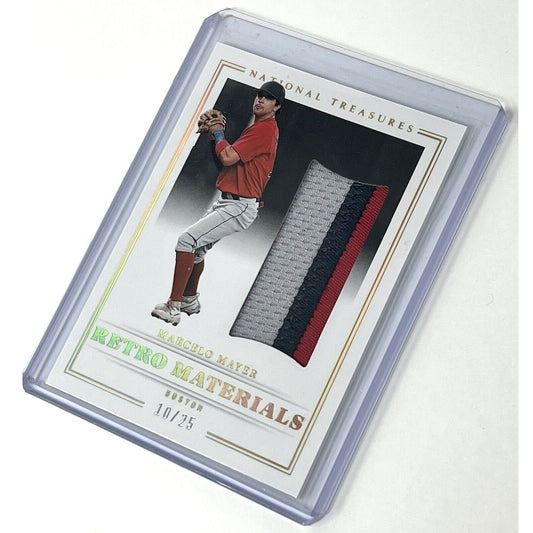 2023 Panini National Treasures Marcelo Mayer Retro Materials Patch Gold /25 Card