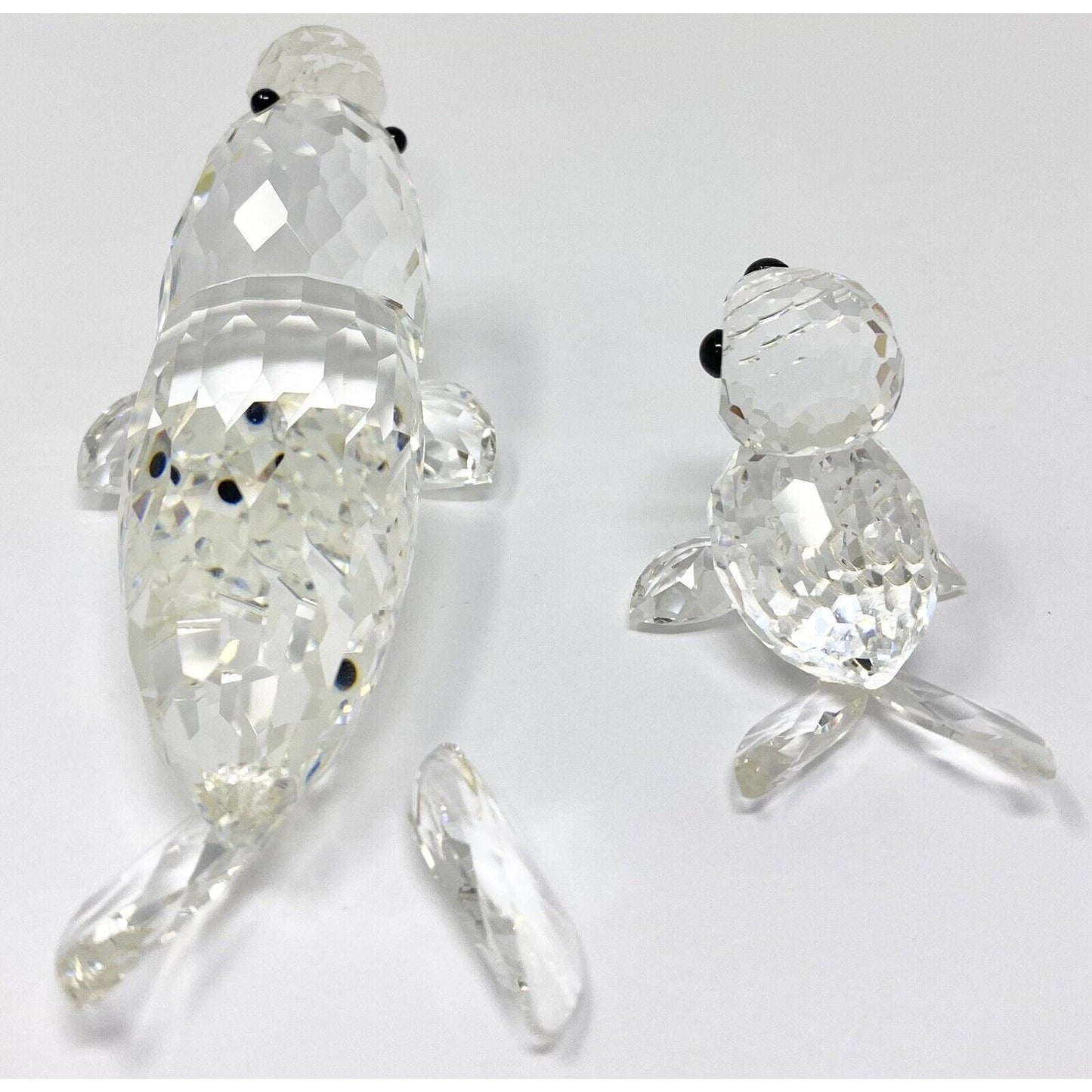 READ FIRST Swarovski Crystal Kingdom of Ice & Snow Figurines - Walrus, Seal