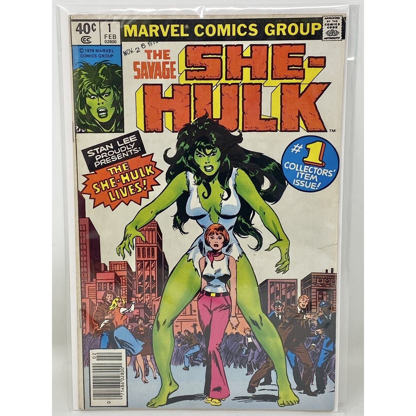 1979 Marvel #1 The Savage She-Hulk 1st Appearance Newsstand Edition Comic