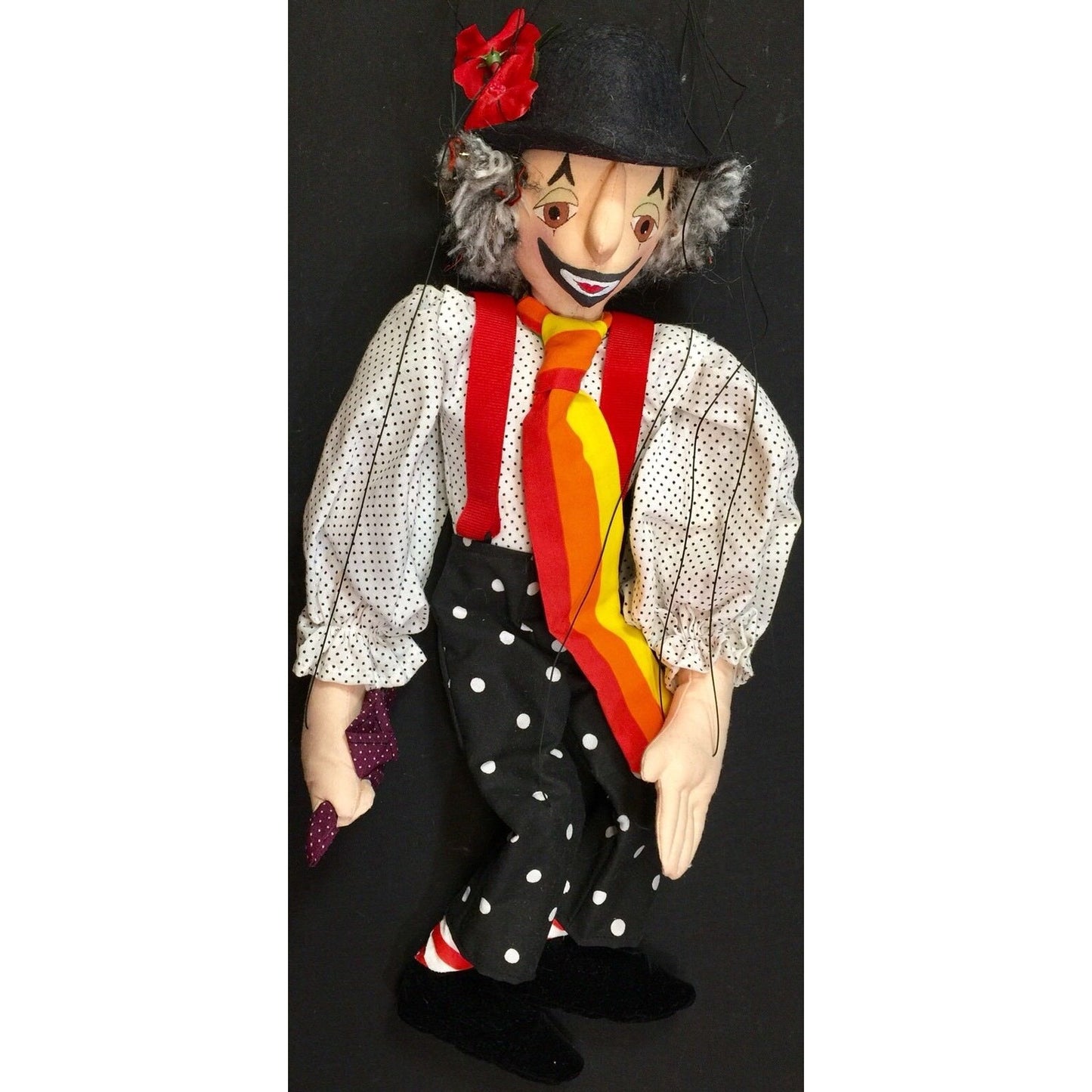 Fire Robin Puppet Clown Marionette Rare - Firerobin
