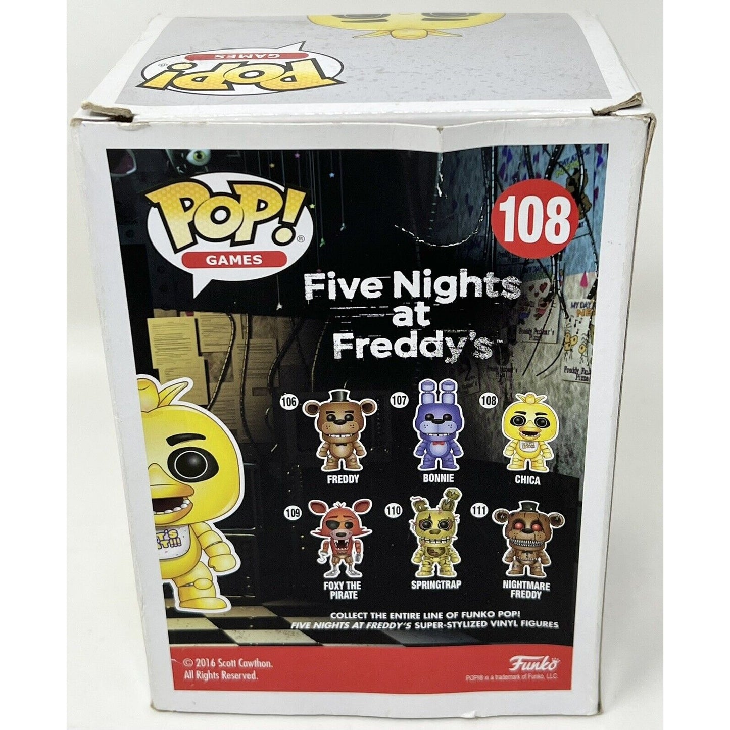Funko Pop #108 Five Nights at Freddy's Chica 4" Vinyl Figure