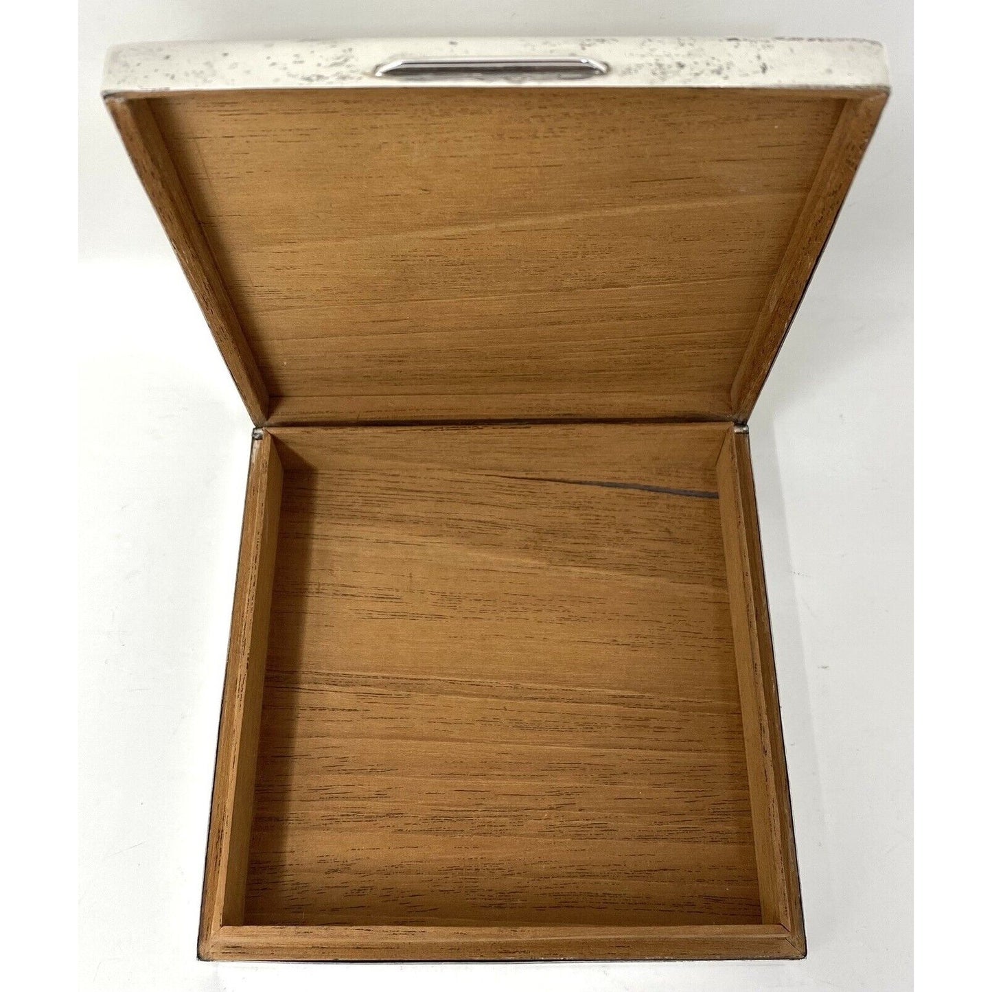 1963 Vintage Harmon Bros. England Art Deco Silver Cigarette Case Box