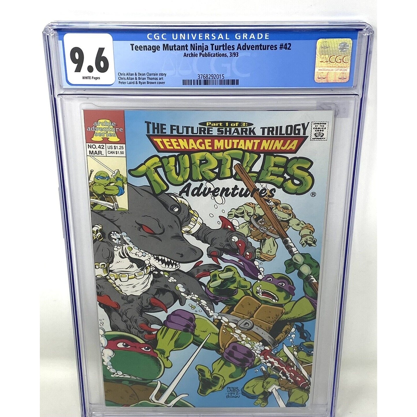 9.6 CGC Archie 1993 Teenage Mutant Ninja Turtles Adventures #42 Comic