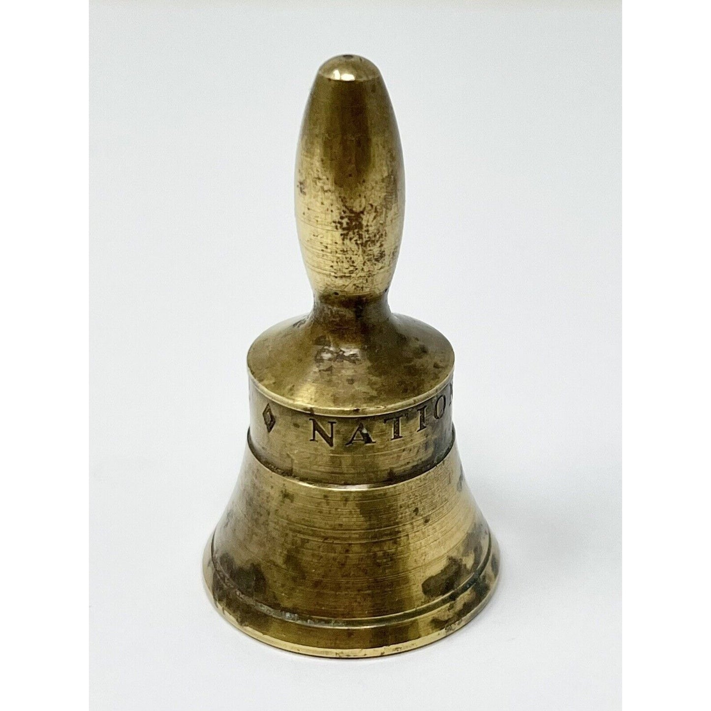 Vintage 1970 National Acme 1895 - 1970 75th Anniversary Mini Brass Bell