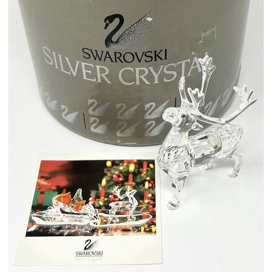 Retired 2005 Swarovski 214821 Reindeer Crystal Figurine
