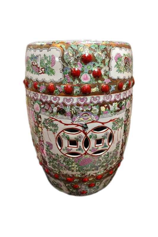 Asian Porcelain Garden Stool