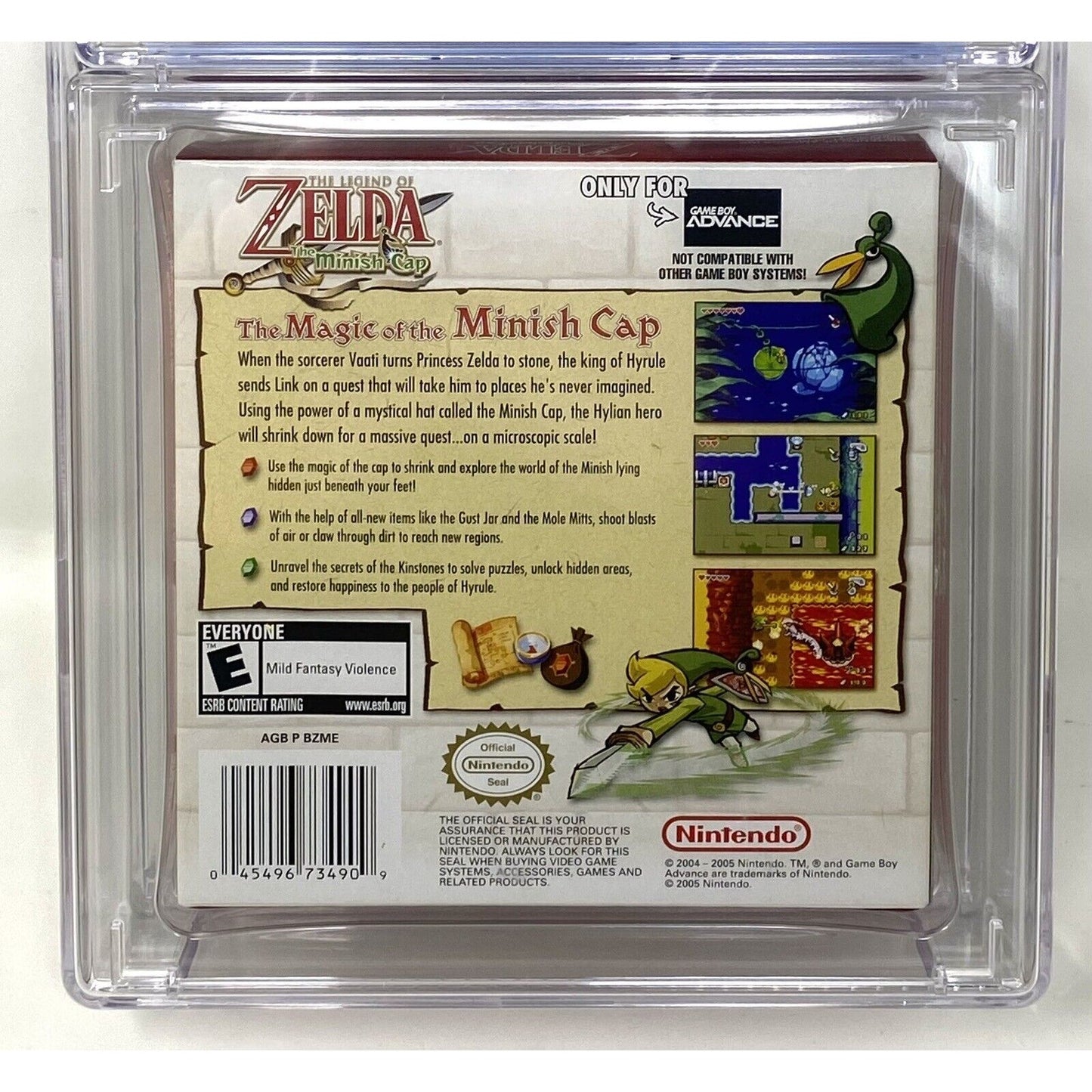 Graded - CGC 8.5 Game Boy Advance 2005 The Legend of Zelda The Minish Cap