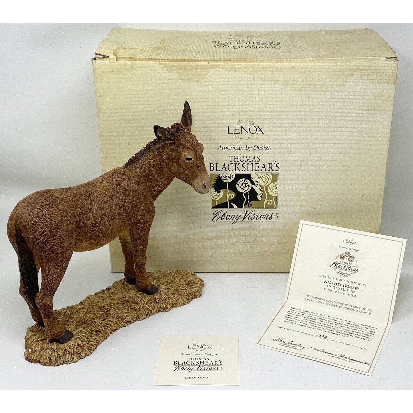 Lenox 805843 Thomas Blackshear's Ebony Visions The Nativity Donkey Figurine