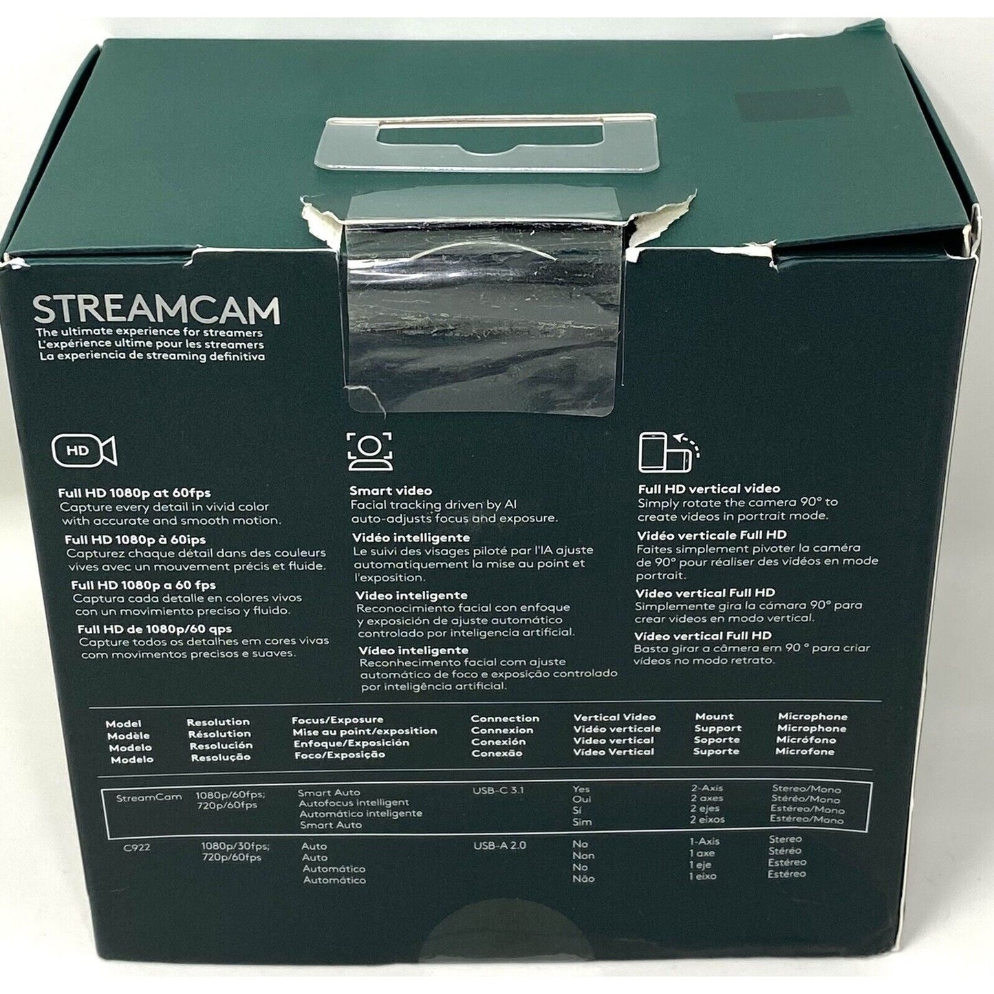 Logitech StreamCam Full HD Webcam - Graphite - 960-001286