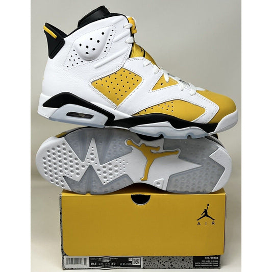 Nike CT8529-170 Air Jordan 6 Retro Yellow Ochre Men's Size 10.5