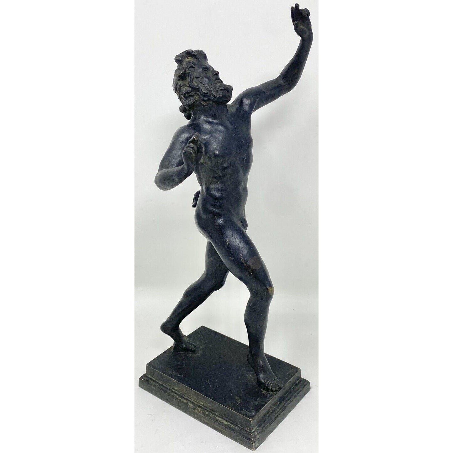 Vintage Brass Dancing Faun of Pompeii 10" Sculpture
