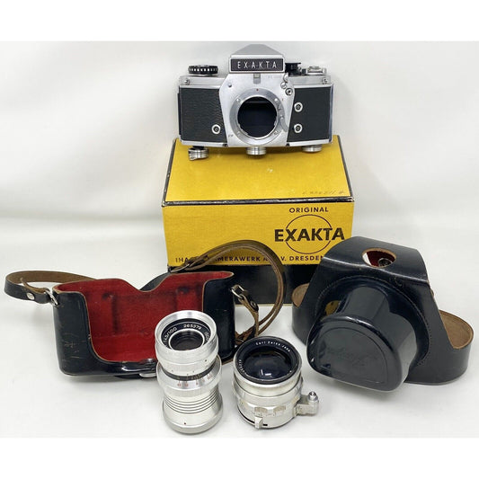 READ Ihagee Exakta VX1000 Camera, Zeiss 2.8/35 Flektogon & Isco-Gottingen Lenses