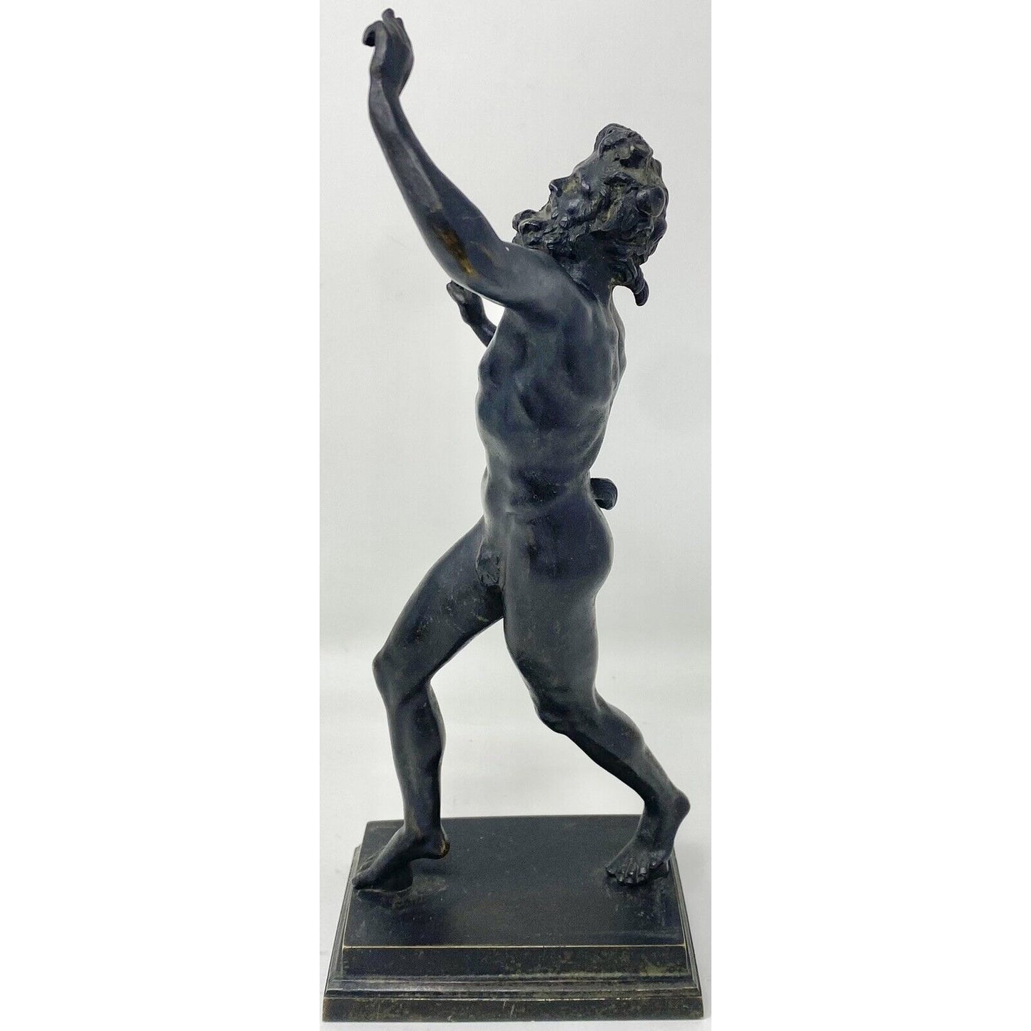 Vintage Brass Dancing Faun of Pompeii 10" Sculpture