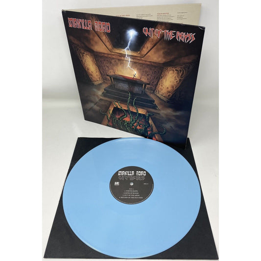 Manilla Road Out Of The Abyss HRR311 Light Blue Vinyl 12" LP